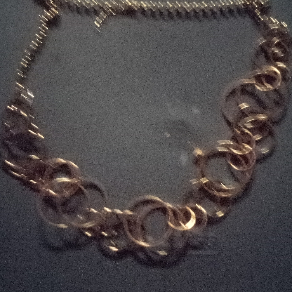 Gold Link Circle Chain Necklace - Women Jewelry